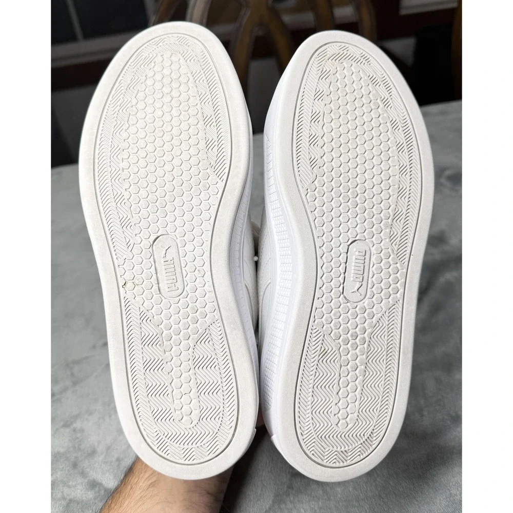 Puma Platform Shoes‎ Womens Size 8.5 White SoftFoam+ Leather Casual 392253-01